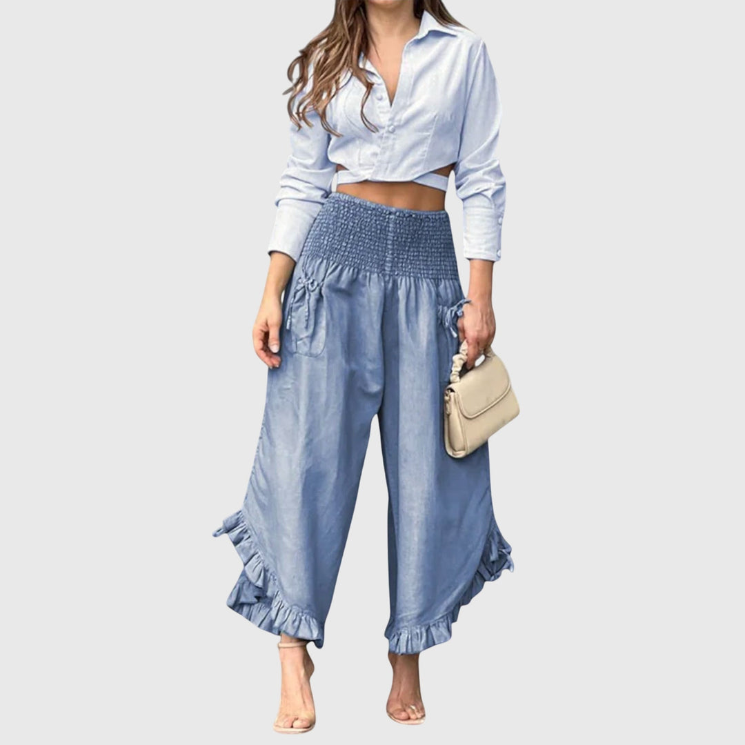 Jaya - Stylish Casual Pants with Trendy Pleats