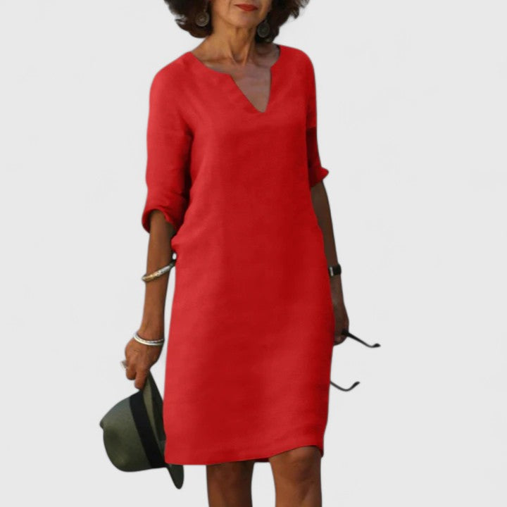 Taylor | Cozy V-Neck Dress