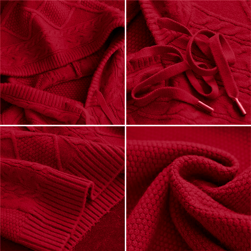 Emily | Soft Cable Knit Hooded Sweater