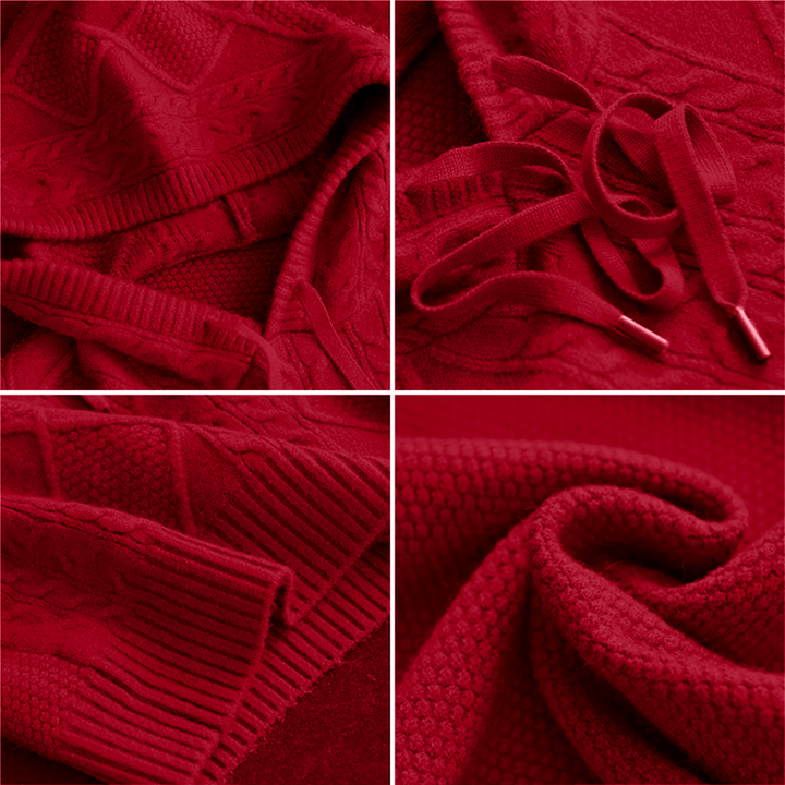 Emily | Soft Cable Knit Hooded Sweater