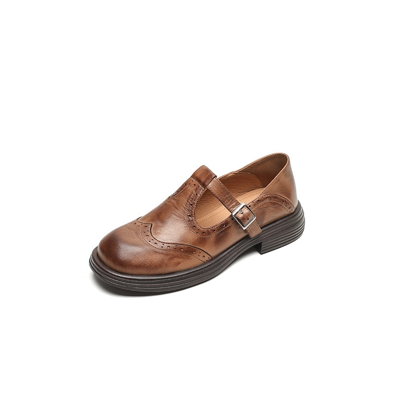 Mattea | Stylish Leather Mary Jane Shoes