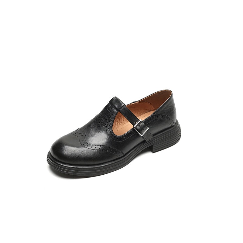 Mattea | Stylish Leather Mary Jane Shoes