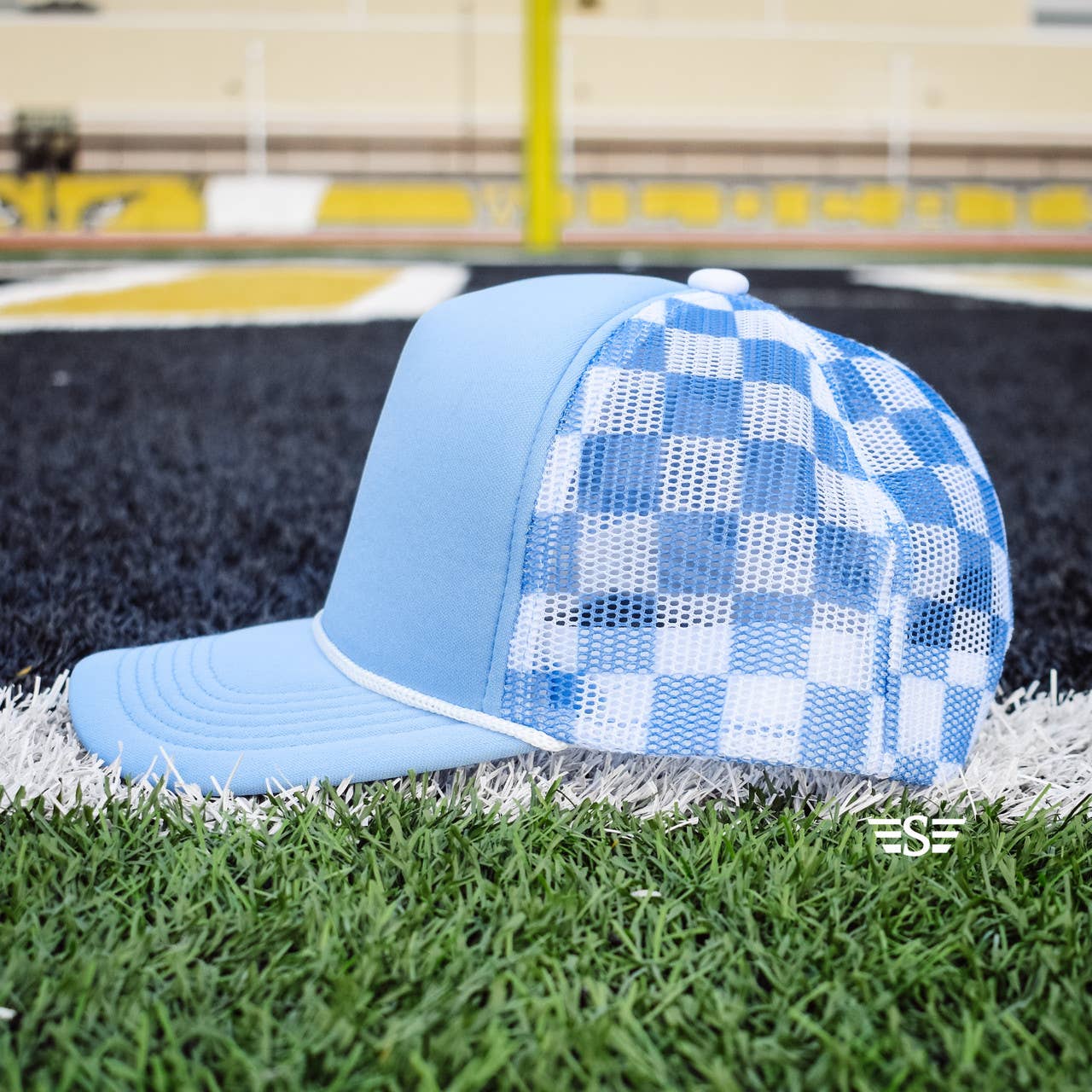 Checkered Mesh Back Cap