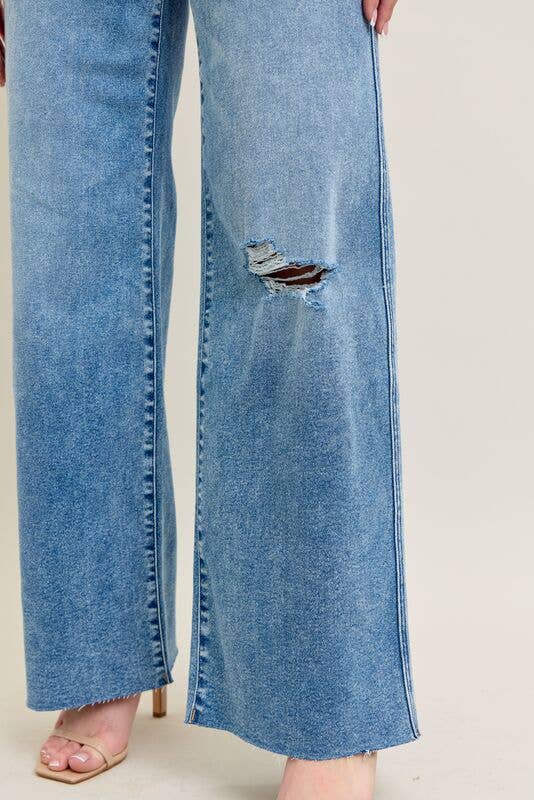 Judy Blue Vintage Wash Wide Leg