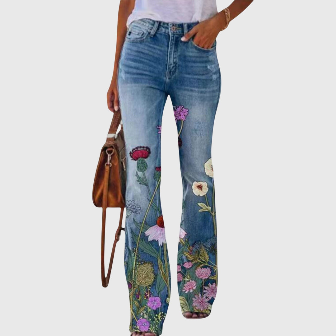 Flores en Pantalones