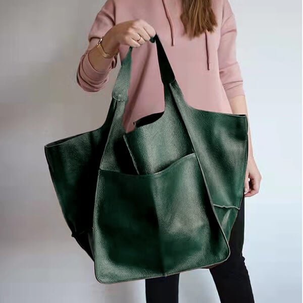 Ruth - Classic Elegance Leather Tote Bag