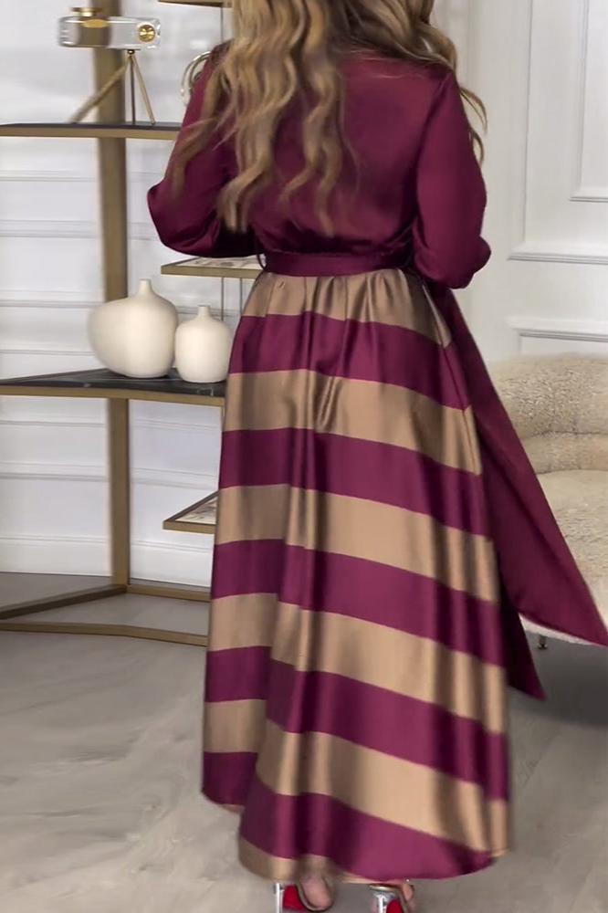 Ava™ Striped Maxi Dress