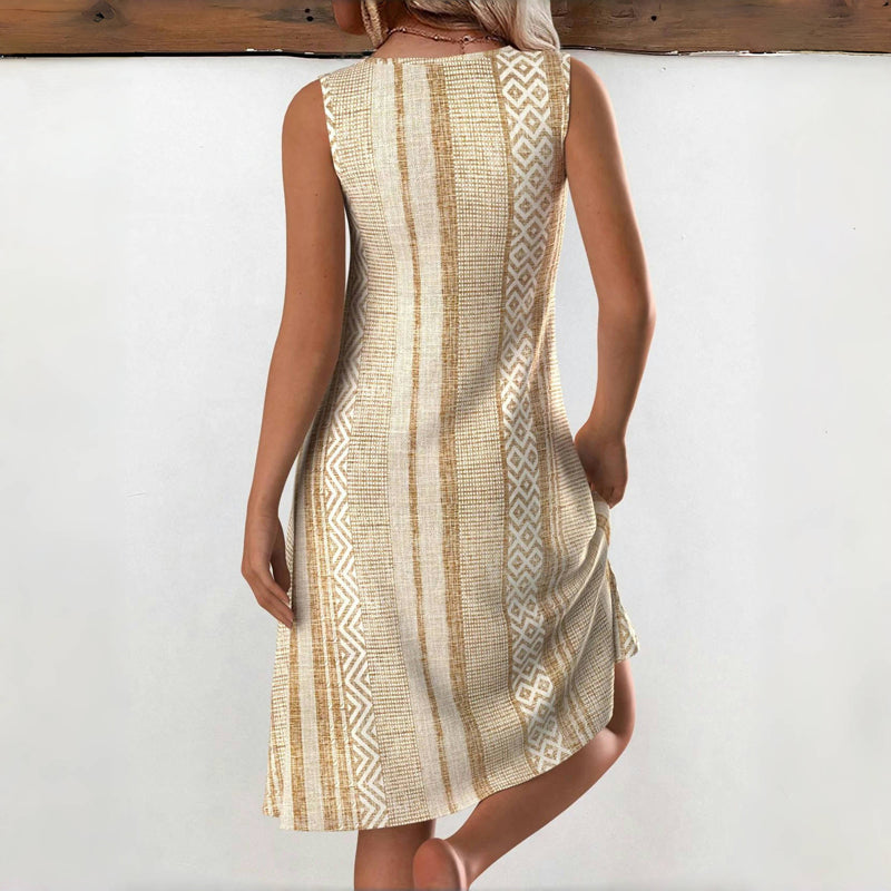 Refined A-Line Dress for Weekend Wear