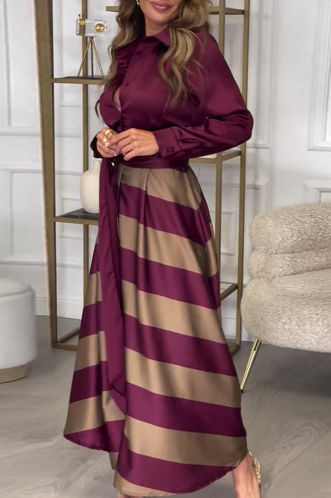 Ava™ Striped Maxi Dress