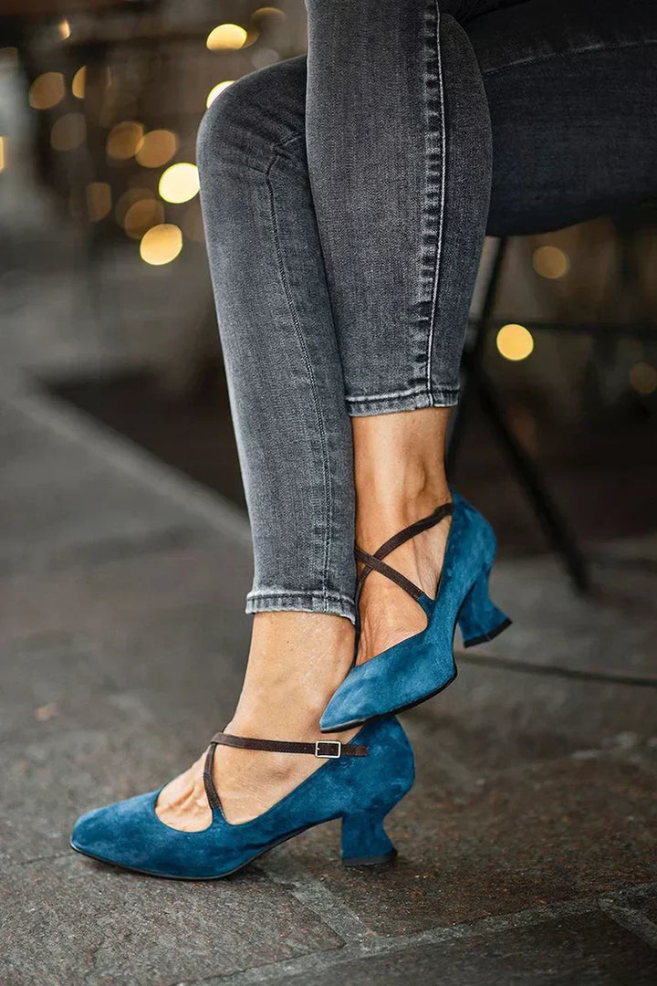 Amber | Chic Mid-Heel Strappy Sandals