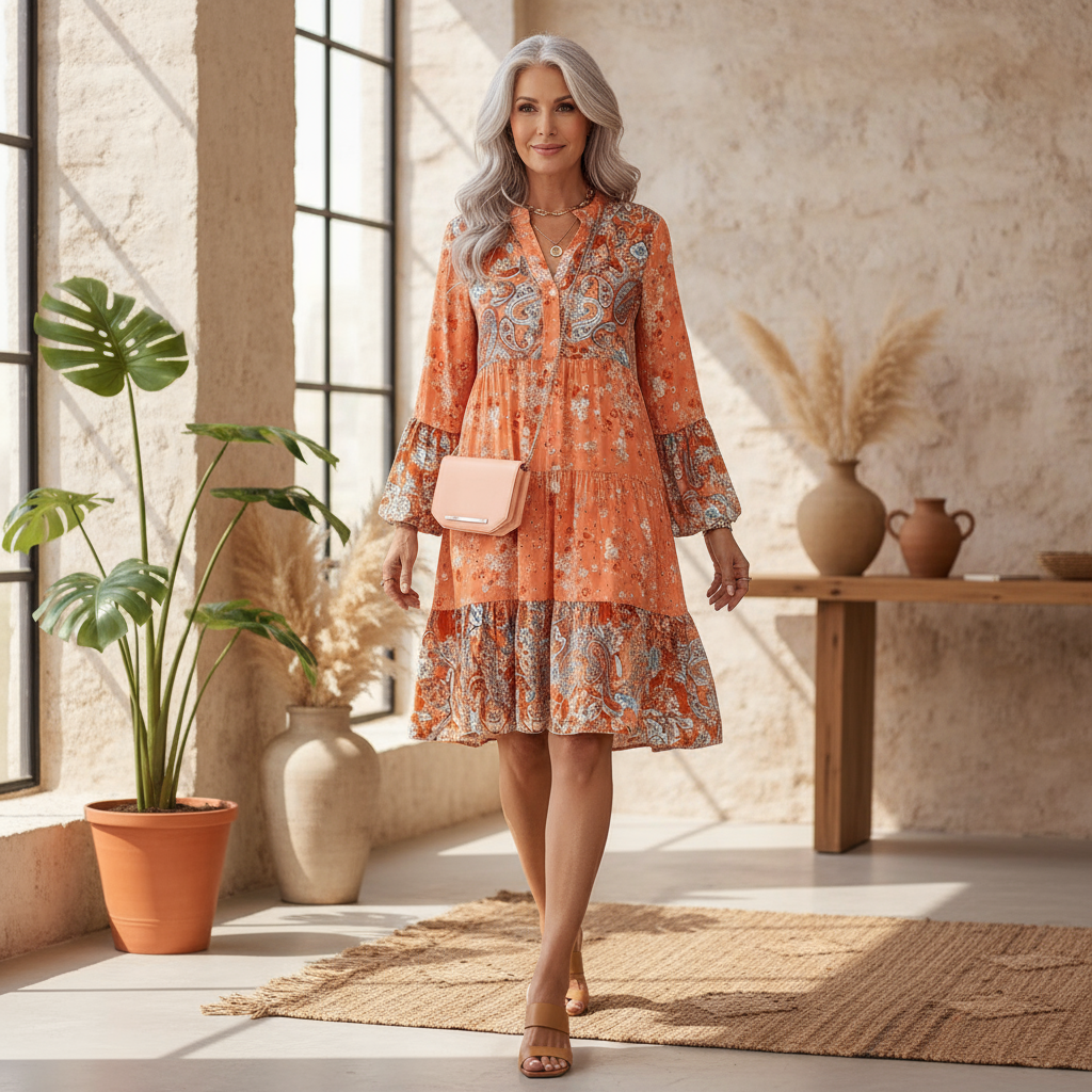 Eira - Bohemian Print Dress