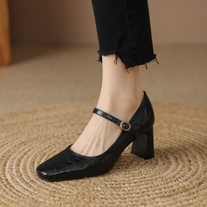 Monroe Leather Strappy Heels