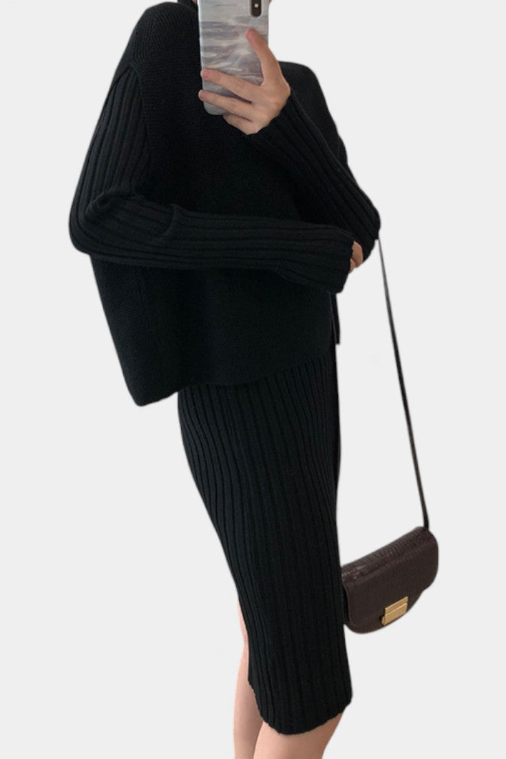 Alectra Ensemble Modern Two-Piece Knit Outfit