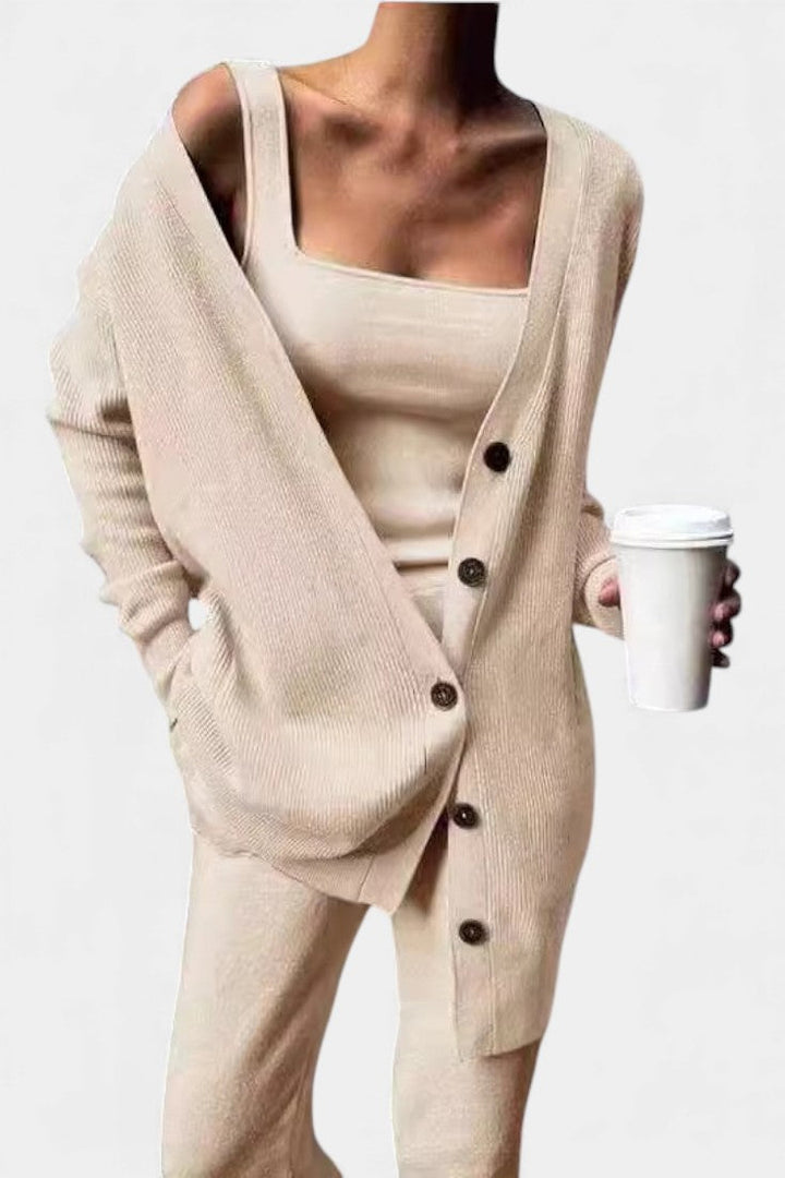 Clélia Cozy Knit Three-Piece Set
