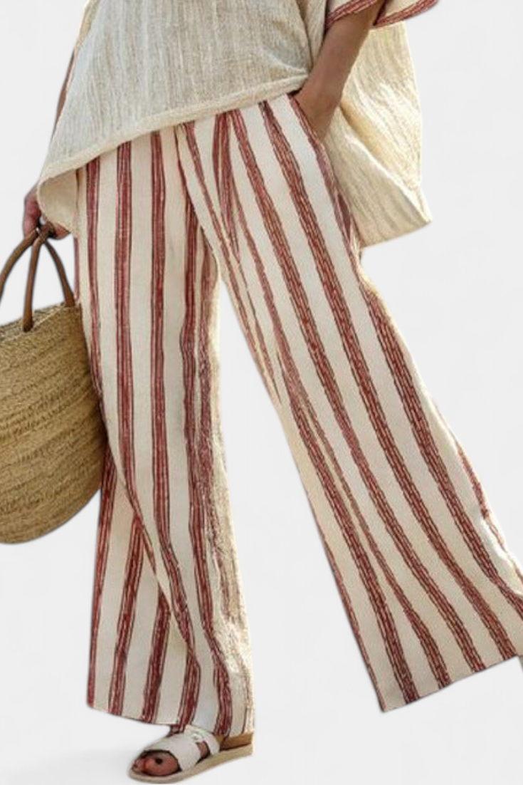Brielle | Rustic Striped Linen Collection