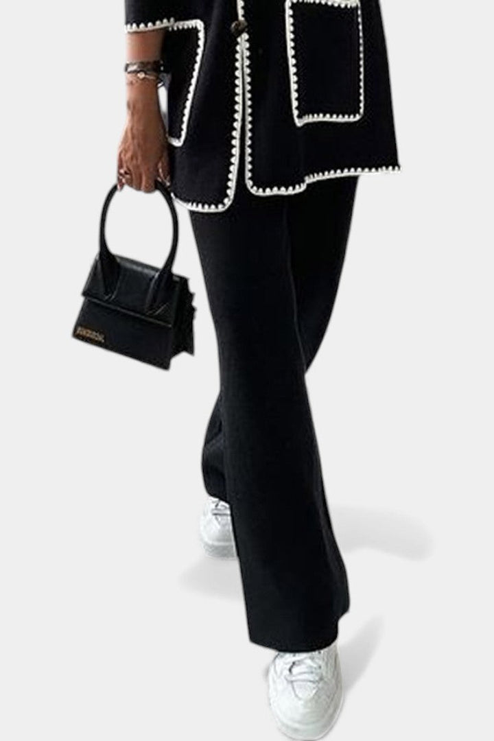 Xandra Two-Piece Set: Tailored Jacket & Relaxed Pants