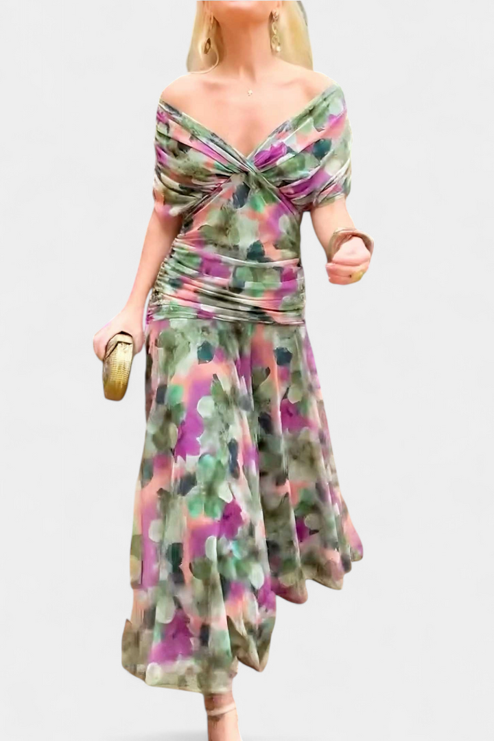 Hayden Laluna® | Sophisticated V-Neck Dress