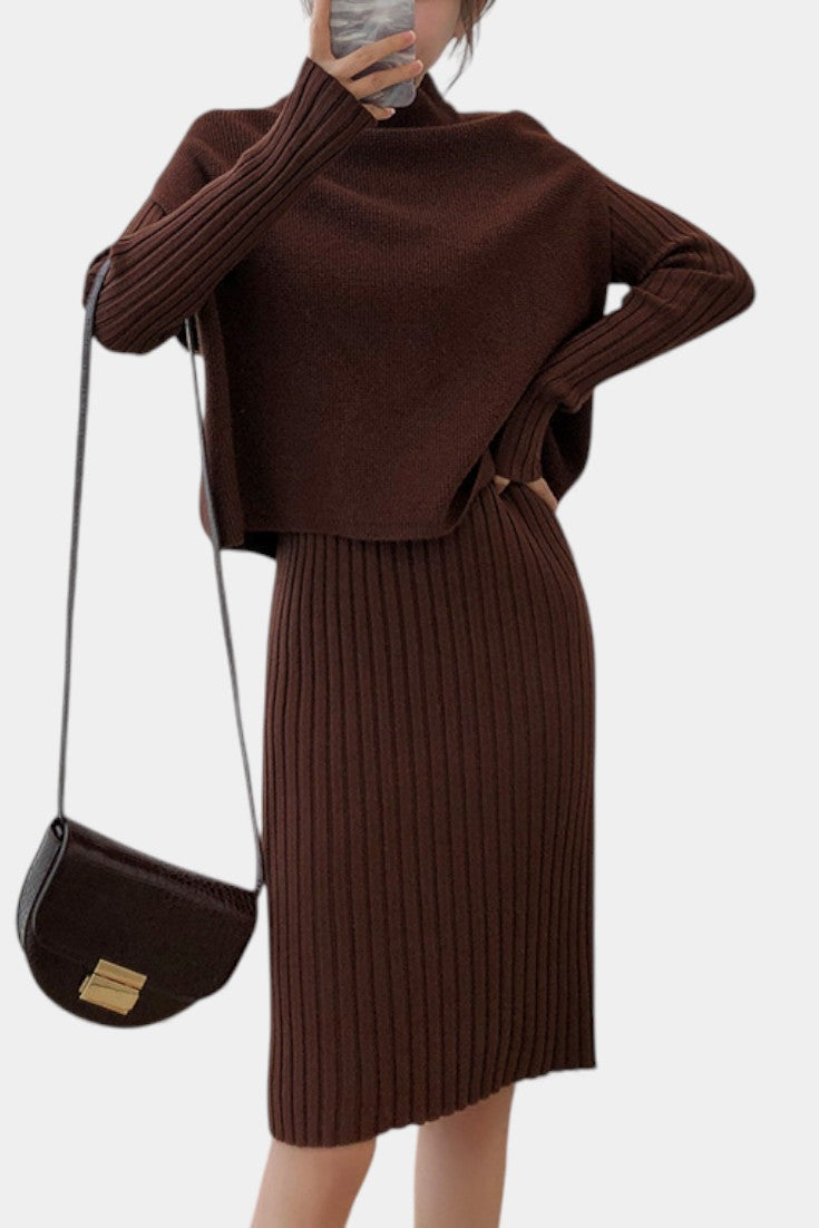 Alectra Ensemble Modern Two-Piece Knit Outfit