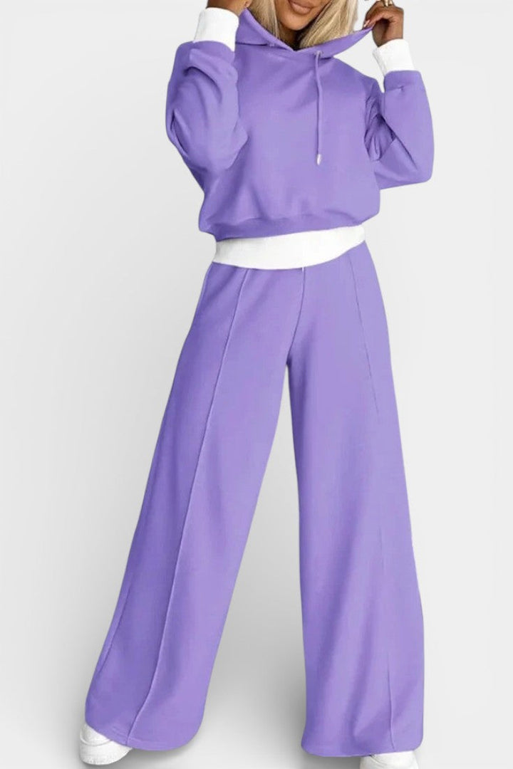Tiziana Comfy Oversized Hoodie and High-Waisted Pants Ensemble