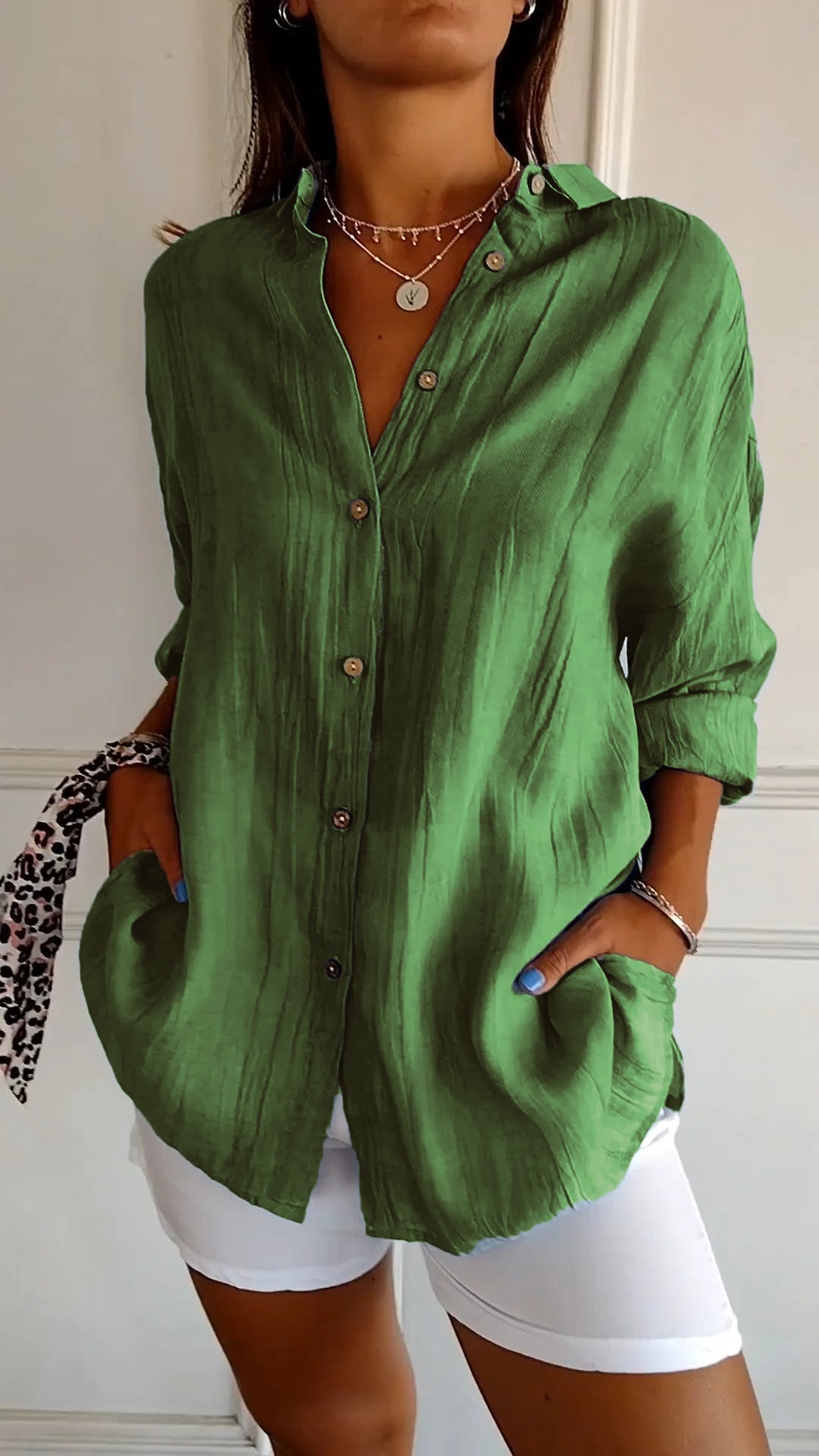Sasha | Chic Pleated Elegant Shirt