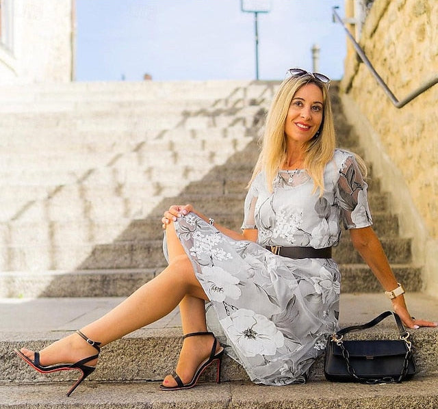 Chandra | Elegant Floral Dress