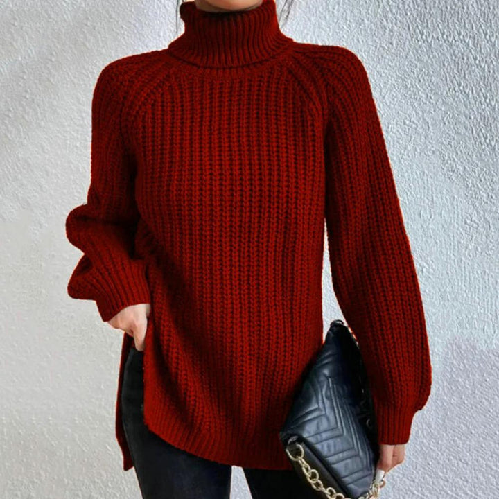 MEGAN | Chic Turtleneck Knit Sweater – Effortless Comfort, Timeless Style