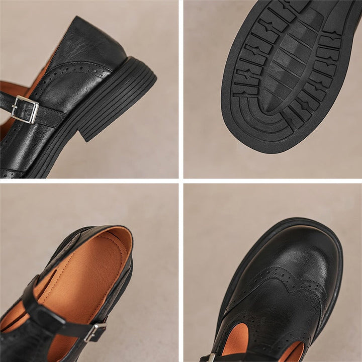 Mattea | Stylish Leather Mary Jane Shoes
