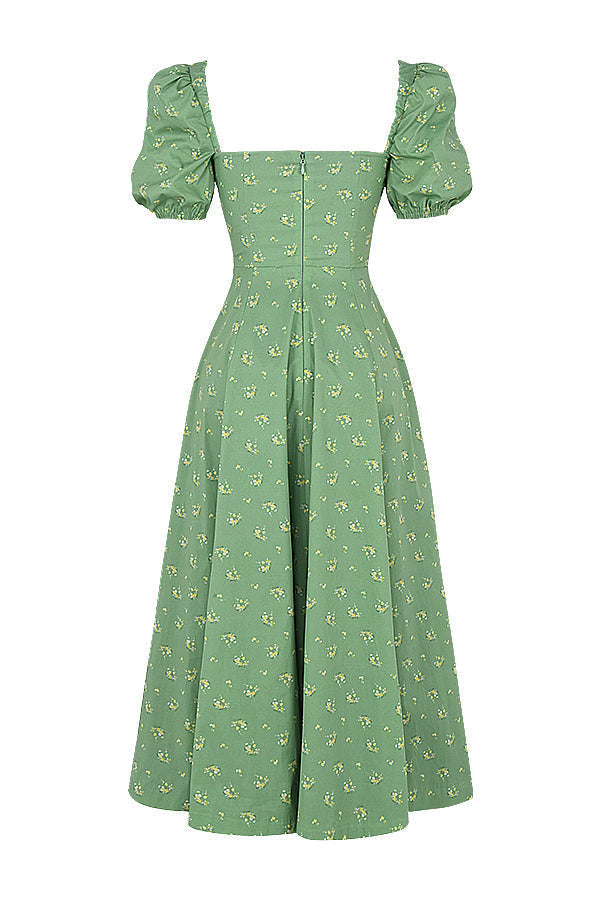 Aviana - Floral Puff Sleeve Dress