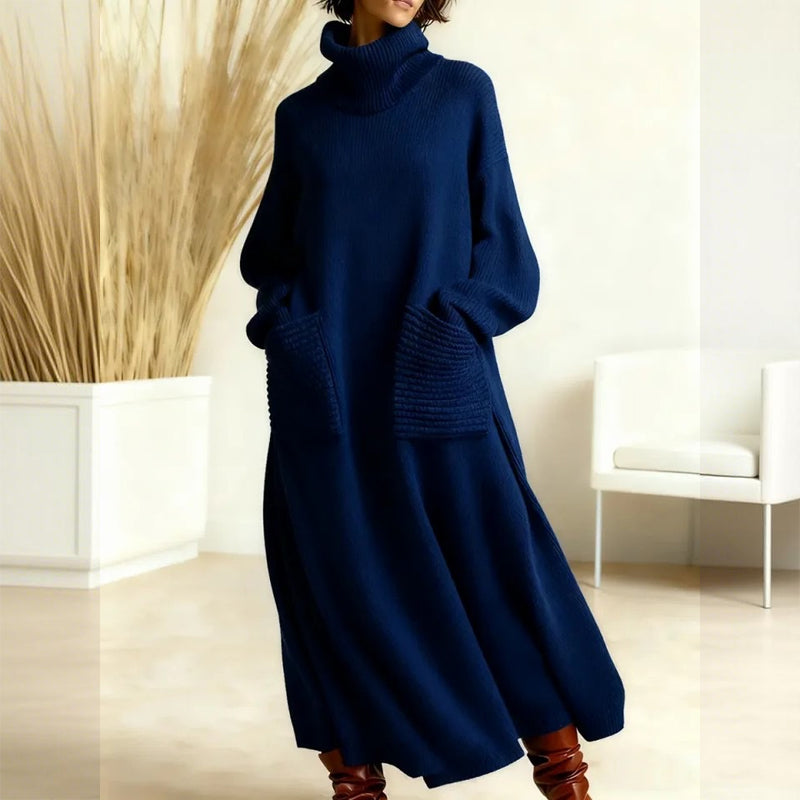 🎉2026 New Collection: Women's Long Sleeve Turtleneck Knit Sweater Dress - 70% OFF!💥