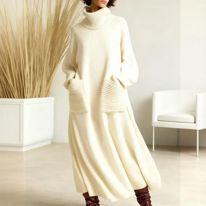 🎉2026 New Collection: Women's Long Sleeve Turtleneck Knit Sweater Dress - 70% OFF!💥
