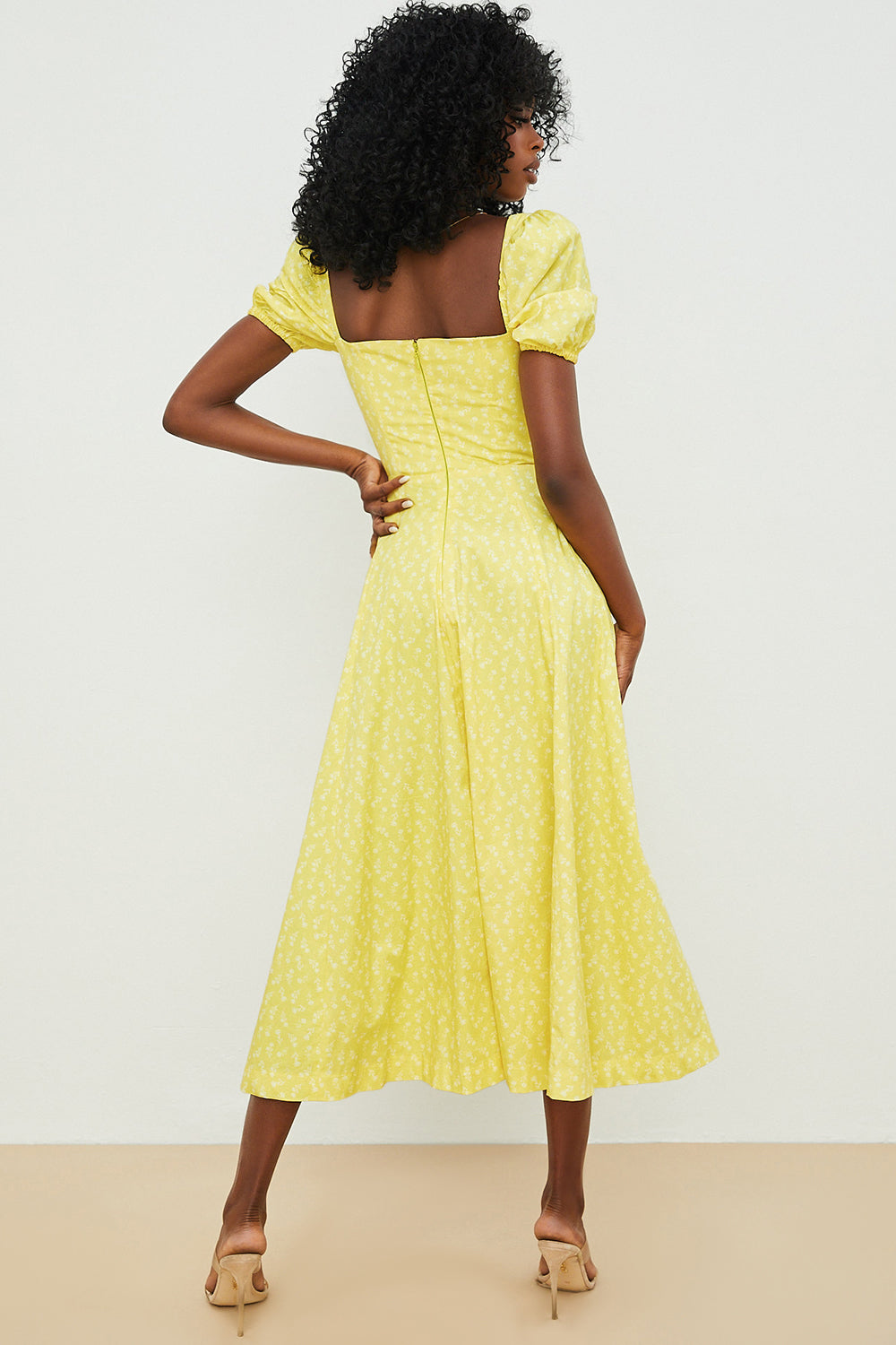 Aviana - Floral Puff Sleeve Dress